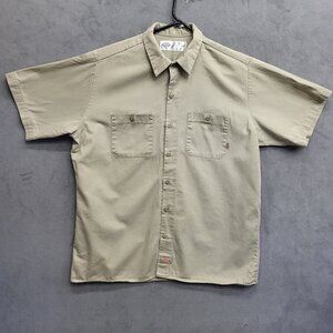 Dickies Mens Short Sleeve Work Shirt Great Smokey‎ Mountain Railroad Size XL